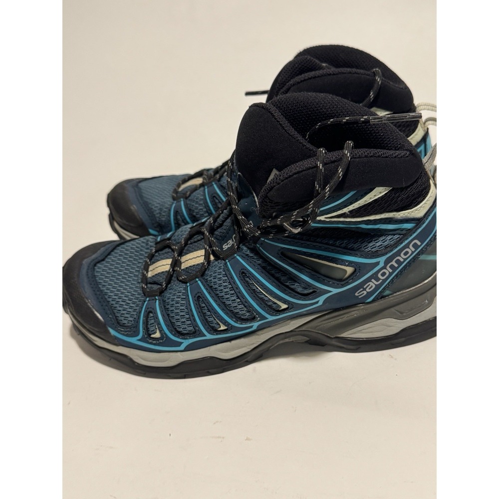 SALOMON X-Ultra Mid Trail Shoes Blue Women's Size 7.5 Hiking Boots 393557